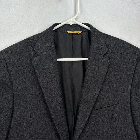 Hickey Freeman Blazer Mens 40R Gray Wool Cashmere Sport Coat Classic Suit Jacket - Picture 1 of 11